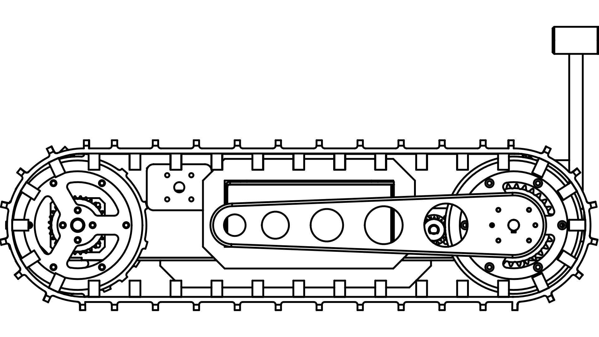 Wireframe of Bloodhound Tactical Robot